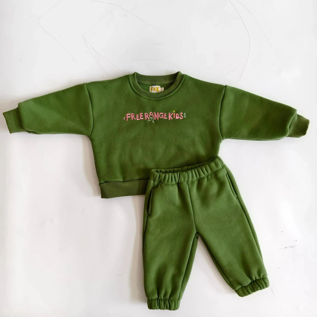 FRK Logo Tracksuit Set - Forrest Green